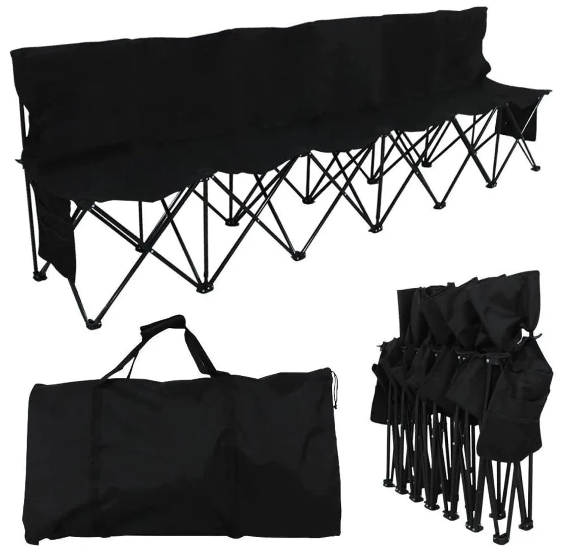 Yaheetech 6 Seats Foldable Sideline Bench (Yaheetech, 2023).