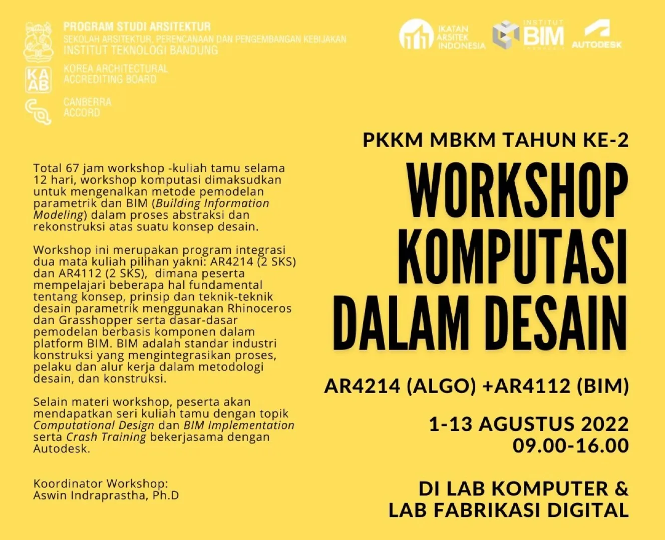 A Demonstration of the Fabrication Machines at the ITB Architecture Laboratory