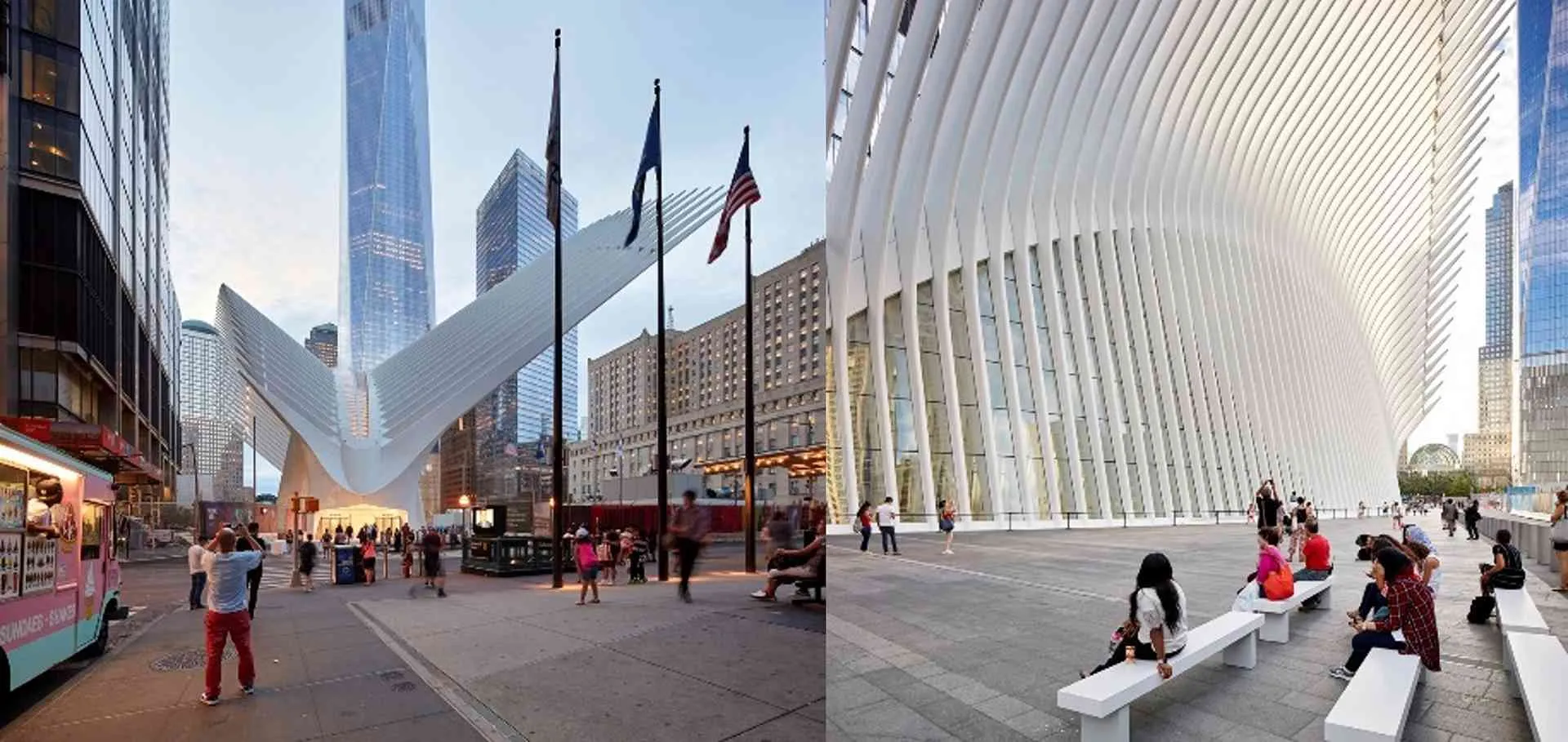 Keunikan di Oculus (ArchDaily, t.t.).