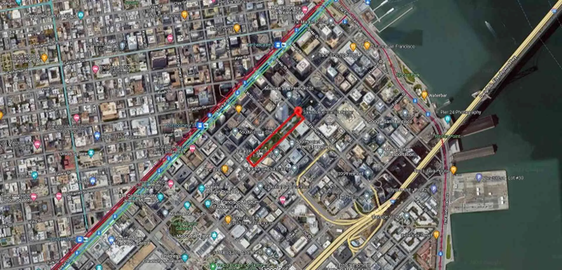 Tapak STC dan sekitarnya (Google Maps, 2022b).