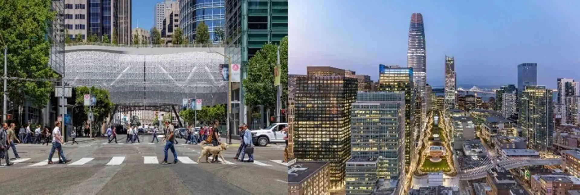Konektivitas STC terhadap konteks, yaitu Bay Bridge dan lingkungan sekitar (ArchDaily, 2018).