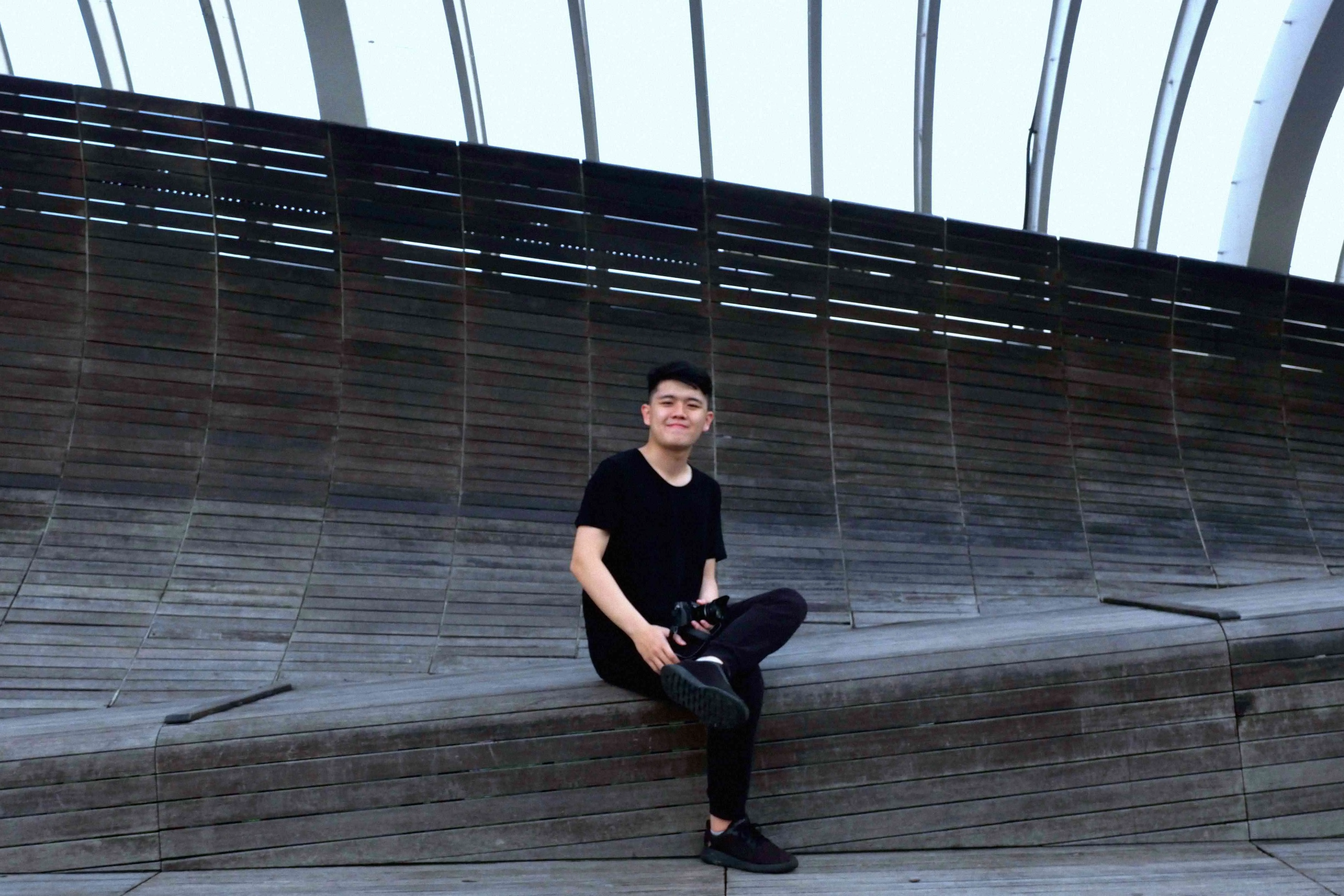 Me enjoying the view at Henderson Wave