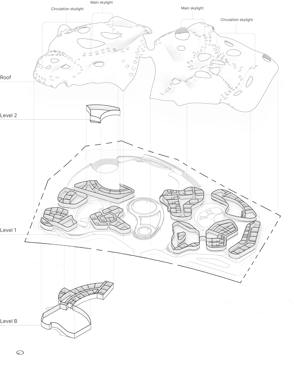 Exploded axonometric