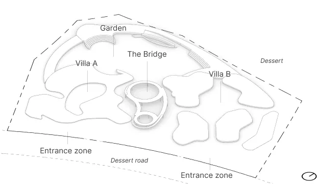 Step 1: Initiating the process with initial zoning considerations for the villas