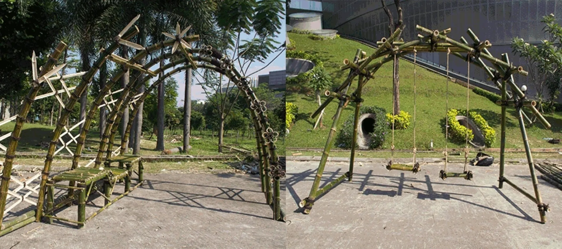 Indonesian Architecture Students Provide Public Space Solutions with Bamboo Touches - Arnott Ferels